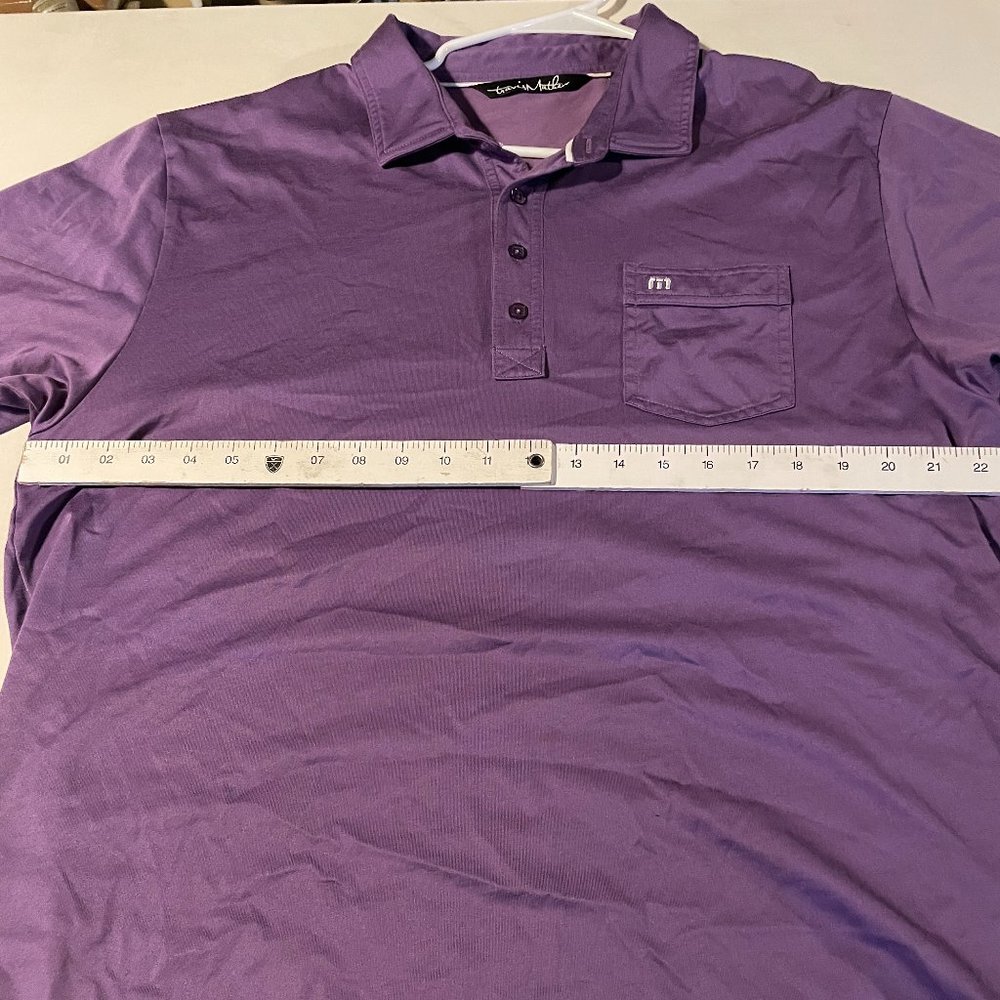 Travis Mathew Golf Polo - Size XXL, Purple/Grape